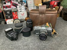 VINTAGE MINOLTA SRT201 CLC SLR FILM CAMERA W/ Lenses