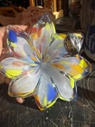 Vintage murano glass flower