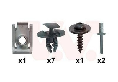 VAN WEZEL Montagesatz Kotflügel 4029796 Vorne Links, Vorne Rechts