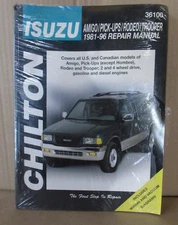 CHILTON 36100 1981-1996 ISUZU AMGO,PICK-UPS,RODEO,TROOPER REPAIR MANUAL