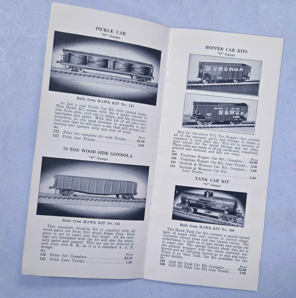 RARO CATÁLOGO DE COMPAÑÍA DE AVIONES MODELO HALCÓN 1939-O MODELO GA FERROCARRIL + KITS DE AVIÓN Foto 4 de 4