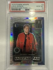 2019 Panini Hoops Premium Stock Luka Doncic #3 “Backstage Pass” Holo PSA 10