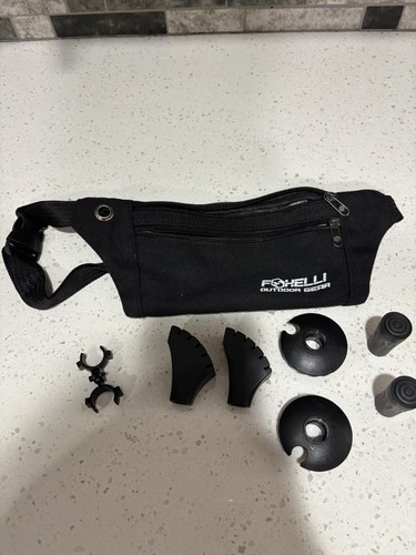 Foxelli Outdoor Gear Fanny Pack And Pole Feet Attachments Hiking Poles - Picture 4 of 8