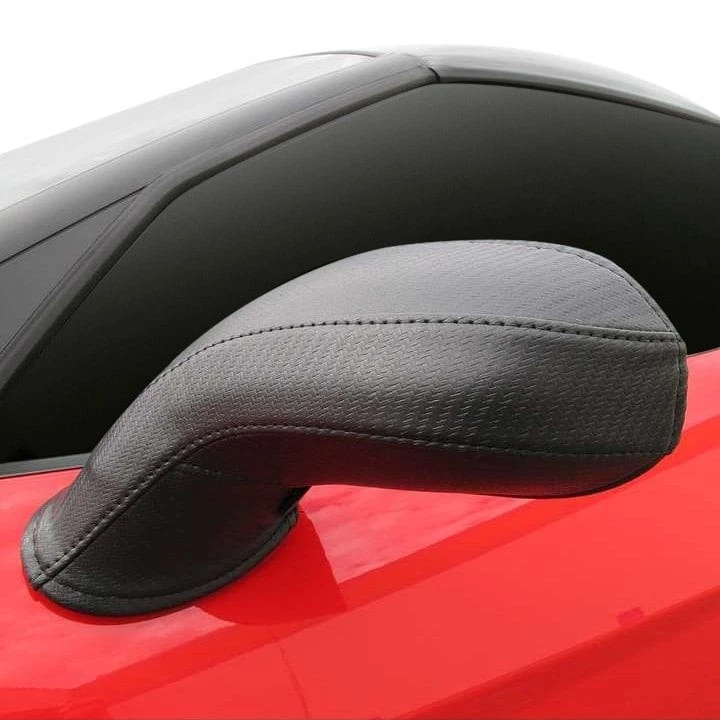 For Mercedes-Benz C350 2006-2007 Colgan BM3626BC Crush Black Vinyl Mirror Bras - Imagem 4 de 4