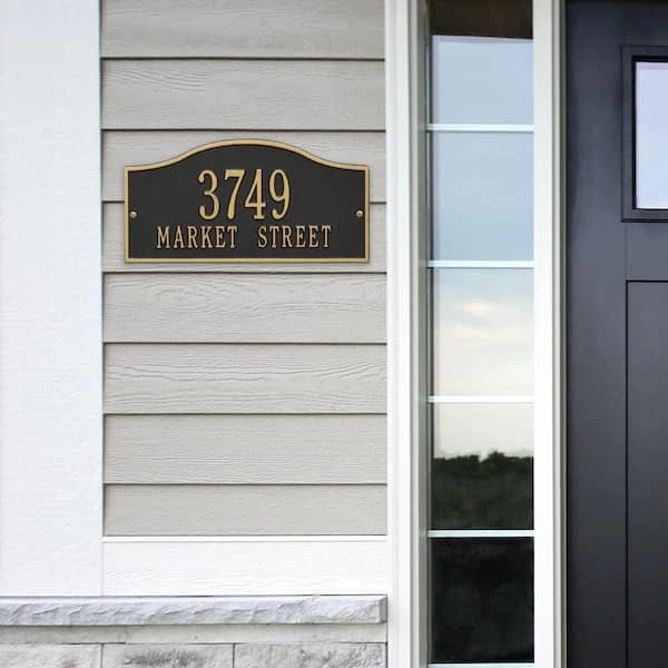 Rolling Hills Rectangular Address Plaque - Thumbnail 3