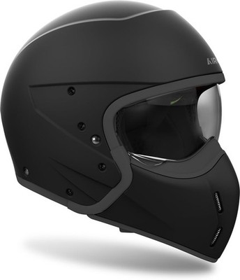 Casco helmet JET Modular AIROH J110 SCHWARZ MATT BLACK MATT Größe xs