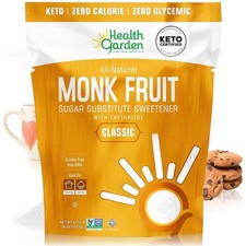 Health Garden Monk Fruit Sweetener, Classic Sugar Substitute 76 oz Bag 11...