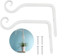 Pflanzenhalterung Blumenampelhalter Eisen Wandhaken 15Cm 2 StüCk Weiß Zum