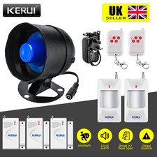 KERUI Wireless Security Burglar Door Alarm System Kit For Garage Shed House UK