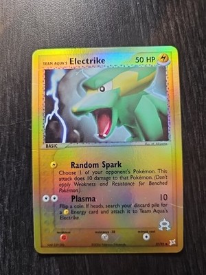 Team Aqua's Electrike 27/95 Team Magma vs Team Aqua Reverse Holo