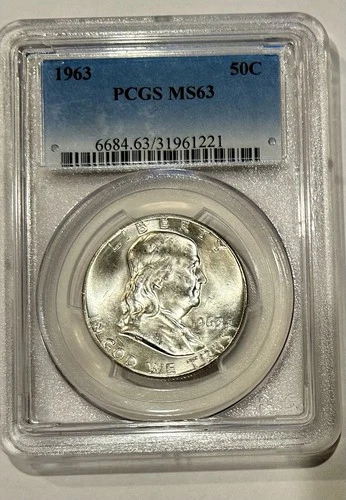 1963 Franklin Half Dollar PCGS MS63