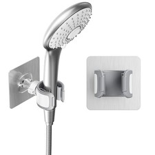 Adjustable Wall Mounted Shower Head Holder, Strong Adhesive  Drilling 2 Inst...