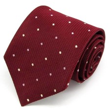 HIROKO KOSHINO Silk Necktie Red Men's Used Japanese Made 95cm Width