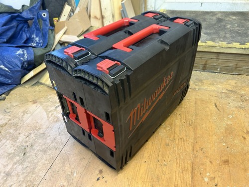 Milwaukee Dynacase Heavy Duty Stackable Carry Case Organiser Toolbox ...