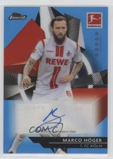 2020-21 Topps Finest Bundesliga Blue Refractor Auto /65 Marco Hoger #54 Auto