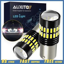 2PCS AUXITO 1156 7506 LED Backup Reverse Light Bulbs White 6000K Canbus Bright K