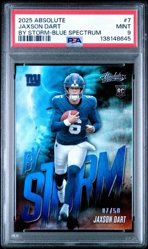 2025 Panini Absolute Jaxson Dart Spectrum Blue (PSA 9)