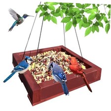 Platform feeders,Wooden Hanging Bird Feeder,Seed Feeder,Bird feeders for red
