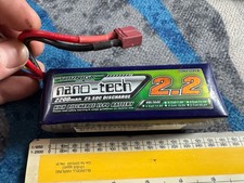 Turnigy Nano Tech 2200mah 4S 50C Deans T Lipo Battery Tested Working See Pics