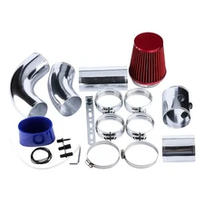 Universal Aluminum Cold Air Intake Kit - Car Filter Pipe Hose Induction System