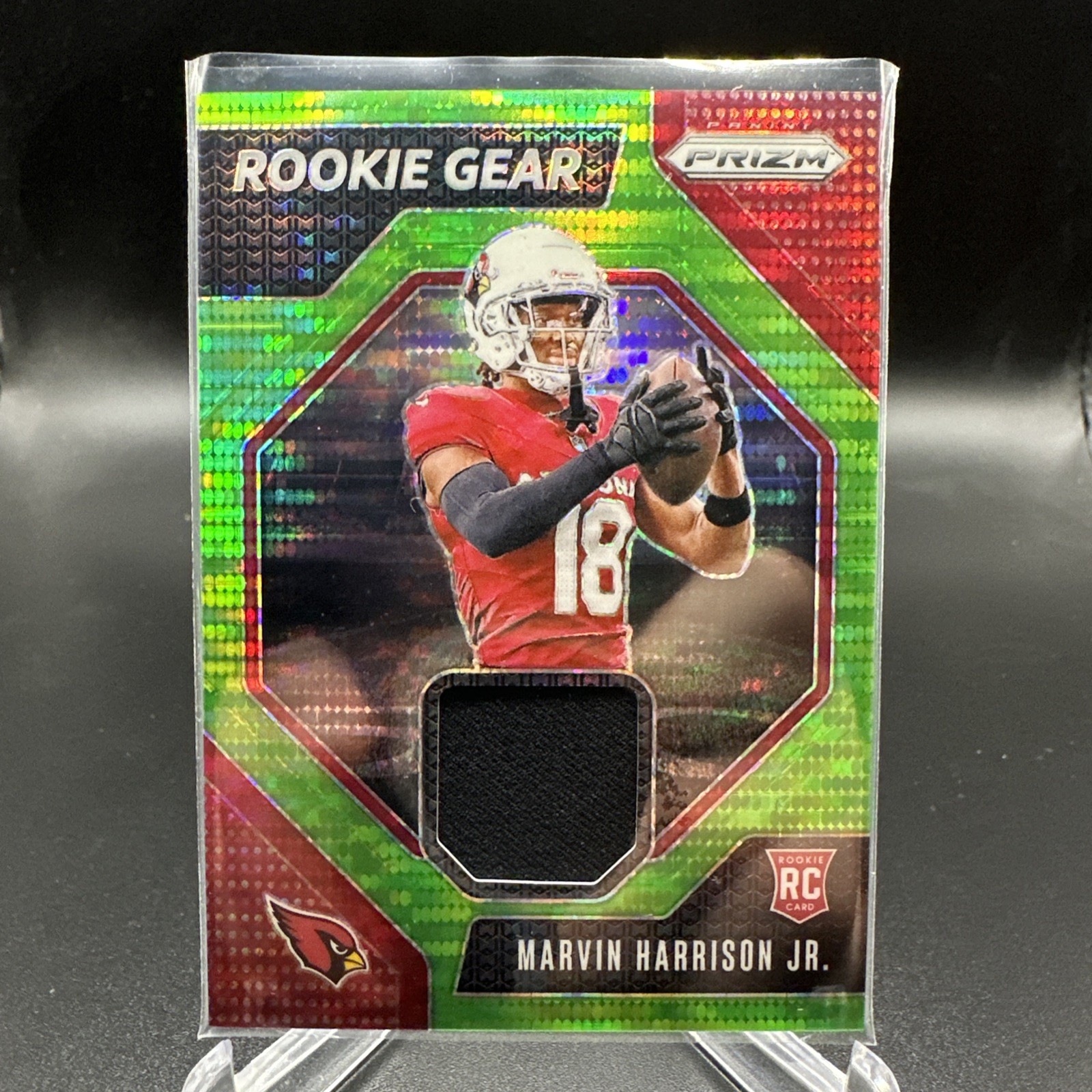 2024 Panini Prizm - Rookie Gear Marvin Harrison Jr. #RG-MHJ Neon Green Pulsar...