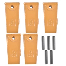 X156 X156S Dirt Teeth Bucket Teeth/Tooth with P156 Roll Pins Set of 5 AlloySteel