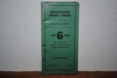 October 1963 Erie Lackawanna Susquehanna Div ETT#6 VGC