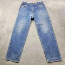 Levis Jeans Mens 34x32 Blue Stretch Relaxed Straight Leg Baggy Skater Thraser