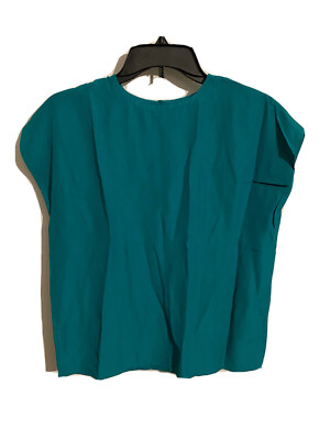 Women's Vintage Gloria Lance Green Top Shirt Blouse Small Size 
