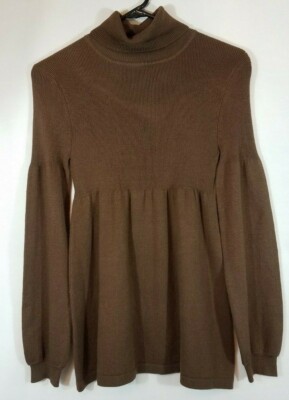 SO WEAR IT DECLARE IT  Women Long Sleeve Pullover Sweater Top Size Medium Strech