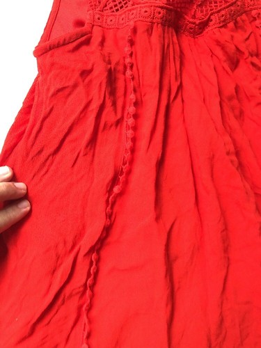 JAMEY CROCHET SHIFT DRESS Red Francescas Size Xs - Picture 5 of 9