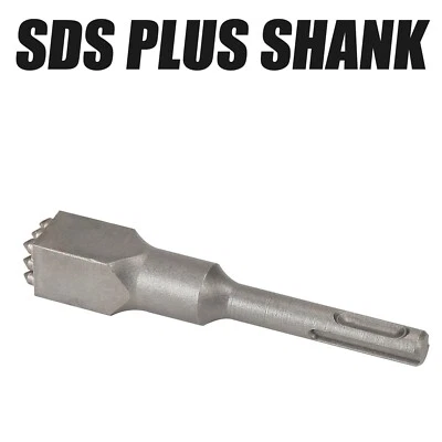 VEARTER SDS PLUS Carbide Tipped 9Teeth Bush Hammer Chisel Bit for Cement Concrete Stone