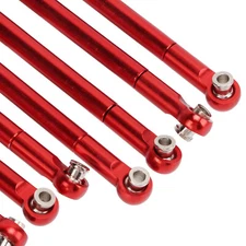 8PCS Metal Full Car Tie Rod Tie Lever Link Pull Rod for MN86 Series Model