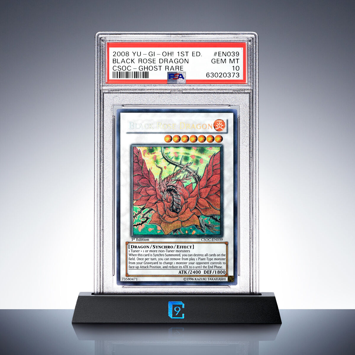 For Display - PSA 10 Black Rose Dragon | Yugioh CSOC-EN039 For Display - PSA 10 Black Rose Dragon | Yugioh CSOC-EN039