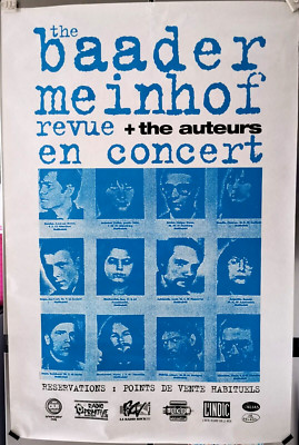 BAADER MEINHOF (The) Revue + The Auteurs  Affiche Originale 1996   80x120 cm