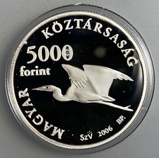 Hungary 5000 Forint 2006 Bp  KM# 792 Proof  sterling silver
