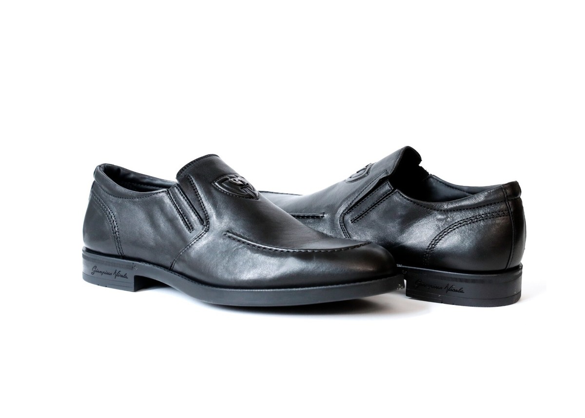 GiampieroNicola R43908 Italian Black Leather Slip-on Loafer  display picture 3