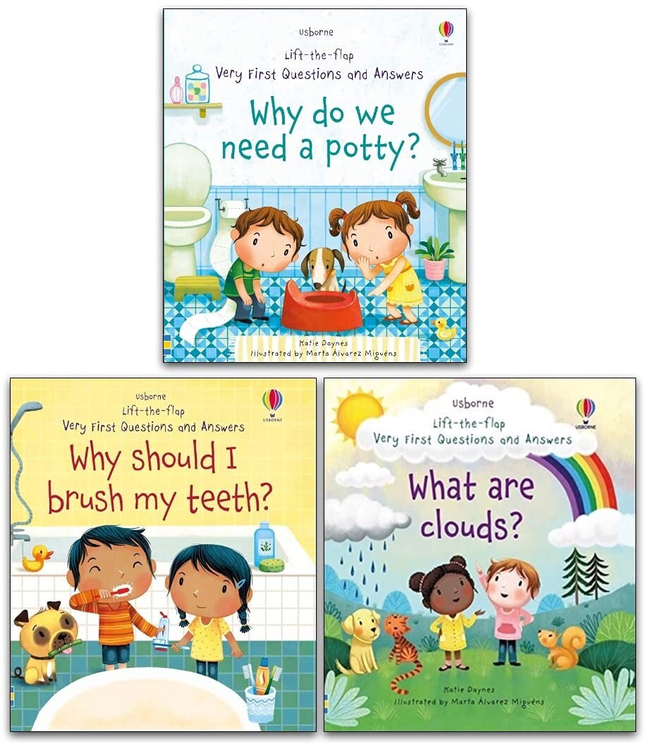 絵本/児童書 Disney - Usborne Very First Questions and Answers Very First Questions and Answers 4 Books Collection Set