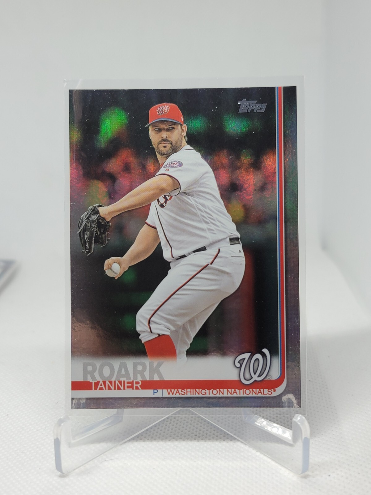 2019 Topps Series 1 Tanner Roark Rainbow Foil Card #301 Washington Nationals B8A