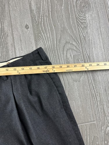 Nordstrom Pantaloni Uomo Pantaloni da Lavoro Pieghettati Antracite - Foto 9 di 10