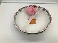 Harvest Green Studio Porcelain 8.5in Gingerbread House Bowl Set AA01B04034