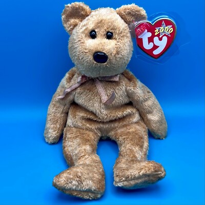 TY Beanie Baby - CASHEW the Bear (8.5 inch)
