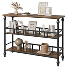 Console Table, 3-Tier Sofa Tables Entryway Table With Storage for Living Room