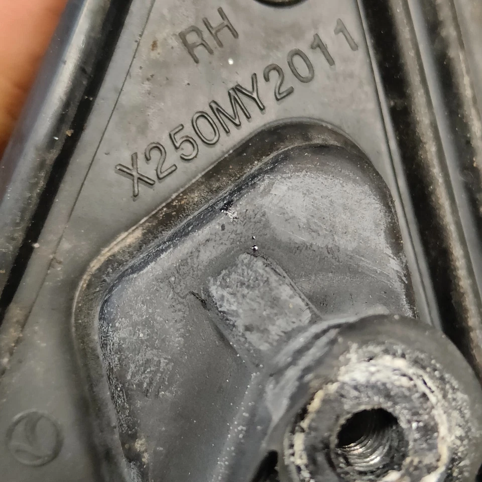 Jaguar XF X250 MK1 2013 espejo retrovisor derecho del conductor plateado 3303-100 Foto 3 de 4