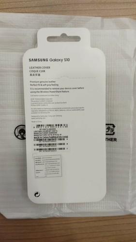 Original Samsung S10 Leather Back Case EF-VG973 - Picture 2 of 5