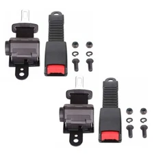2x 42" Universal Golf Cart Retractable Seat Belts Front Rear Lap Seat Belt