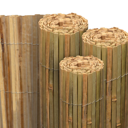 Valla de protección visual valla de protección contra el viento cubierta de valla de protección visual bambú alfombra de protección visual - Imagen 1 de 13
