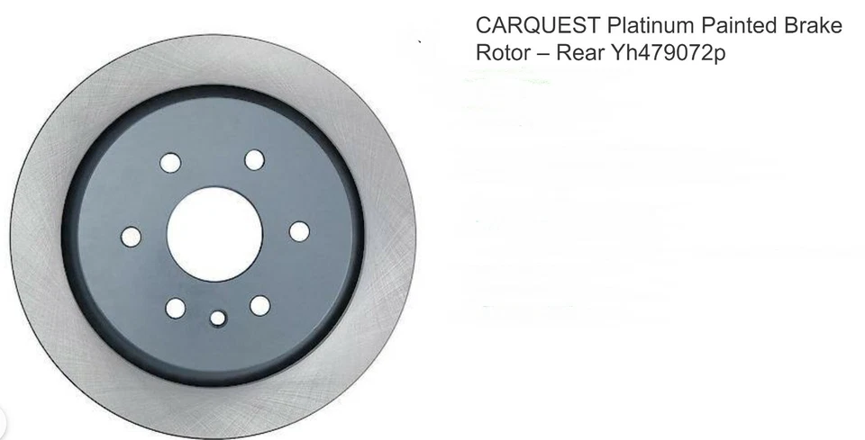 Rear Brake Rotor 2013-19 Cadillac XTS Hearse And Limousine  CARQUEST 6 Lug  - Image 2 of 4