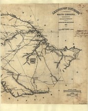 Map of Lexington District South Carolina 16x20