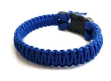 Paracord Bracelet 550 Ultra Blue/Ultra Blue Micro Cord U.S. Seller - Handmade